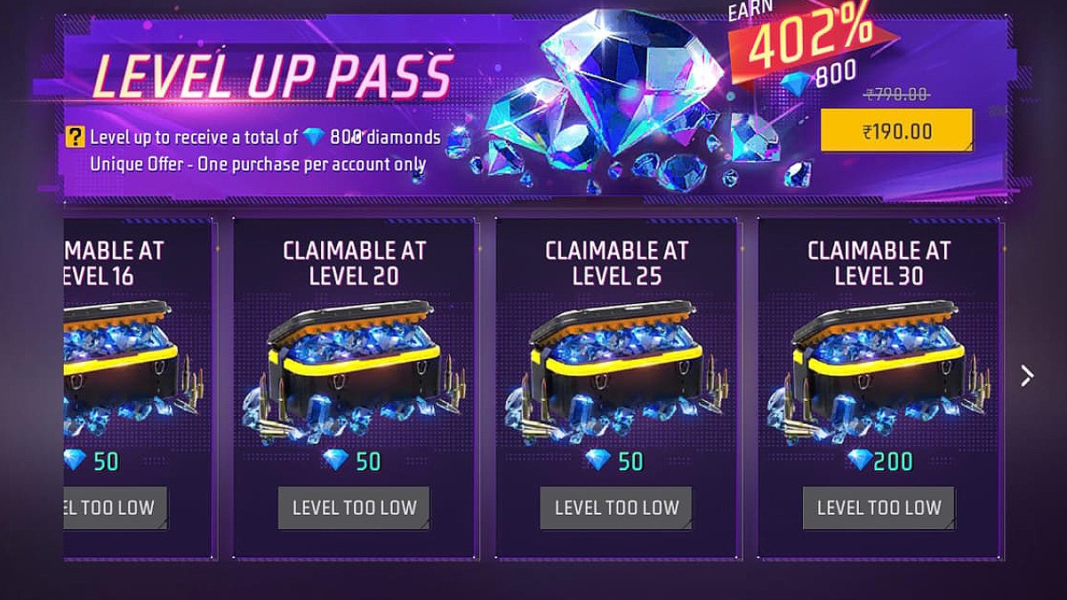 Level up pass